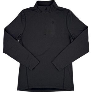 Ten Thousand Men's Over Zip Performance Polartec Grid Quarter Zip Black Small